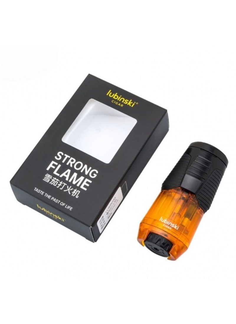 Lubinski Lubinski Torch Lighter with Holde Refillable Butane Torch Windproof Design Orange For BBQ  - Image 4