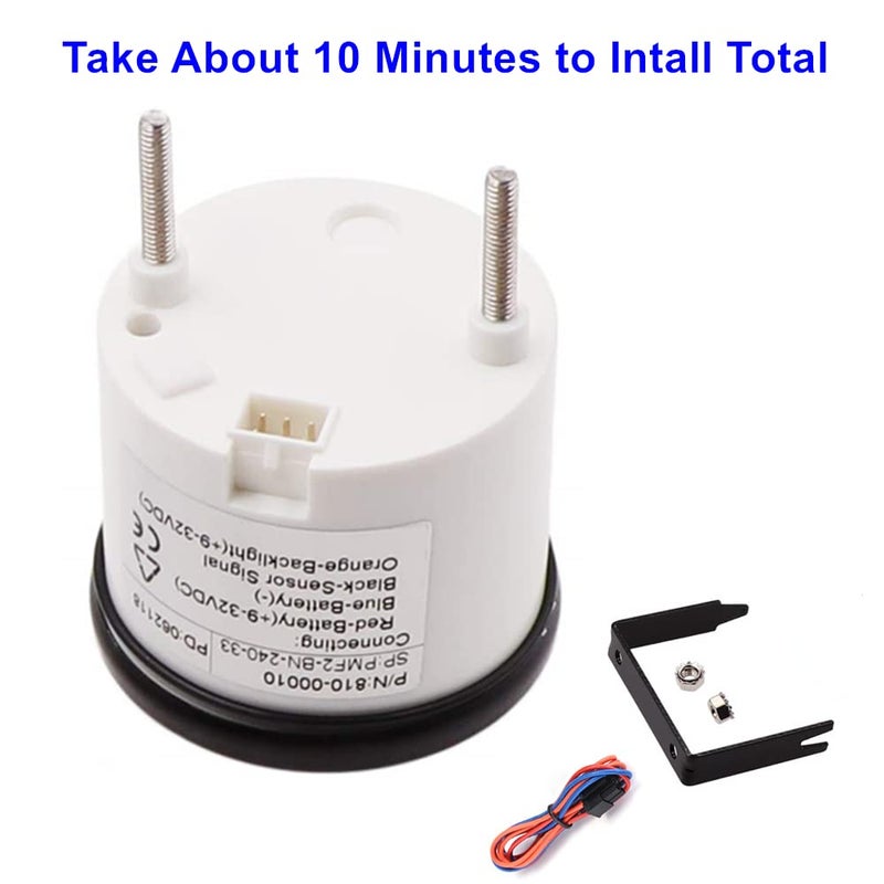 AODITECK 8 Scale Marine Fuel Gauge for Boat Gas Tank Truck Diesel Vehicles RV - Image 4