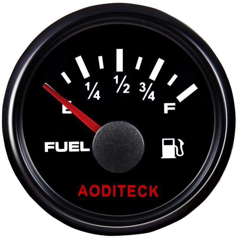AODITECK 8 Scale Marine Fuel Gauge for Boat Gas Tank Truck Diesel Vehicles RV - Image 1