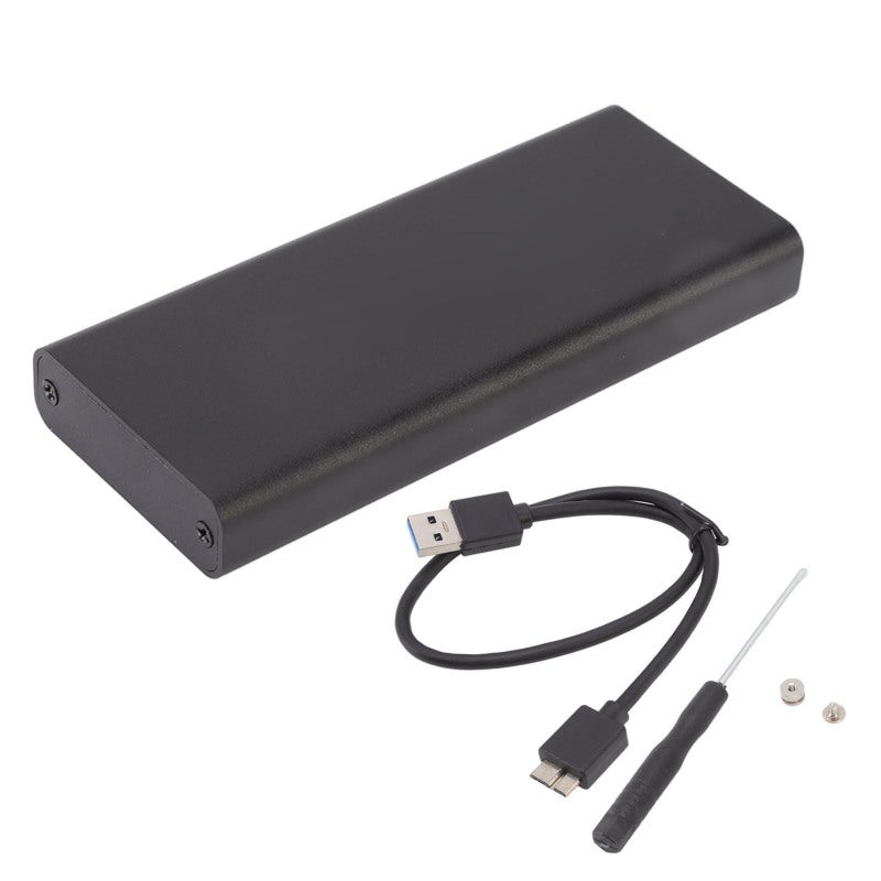 M.2 SSD Enclosure Adapter 30x30mm 30x50mm Aluminum Alloy Shell Slim Design - 6Gbps Transfer Rate M.2 to USB3.0 External Case for Laptops Desktops Portable Storage - Image 1