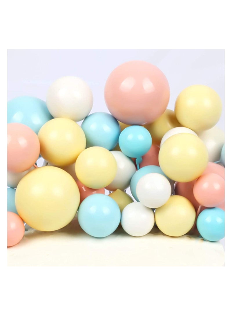 NIBEMINENT Ball Shaped Cake Topper Picks, Pearl DIY Insert Cup Set Toothpick for Party Birthday Baby Shower Wedding Anniversary 20Pcs - Image 4