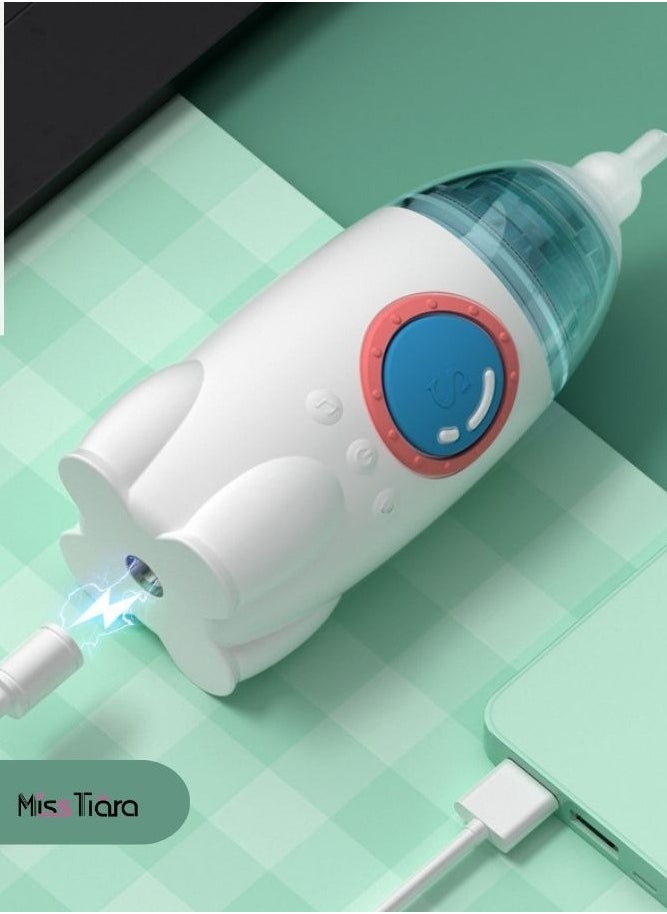 MissTiara - Rechargeable Automatic Electric Baby Nasal Aspirator-Nasal Mucus Remover for Kids With Music And Light Soothing Function - Image 1