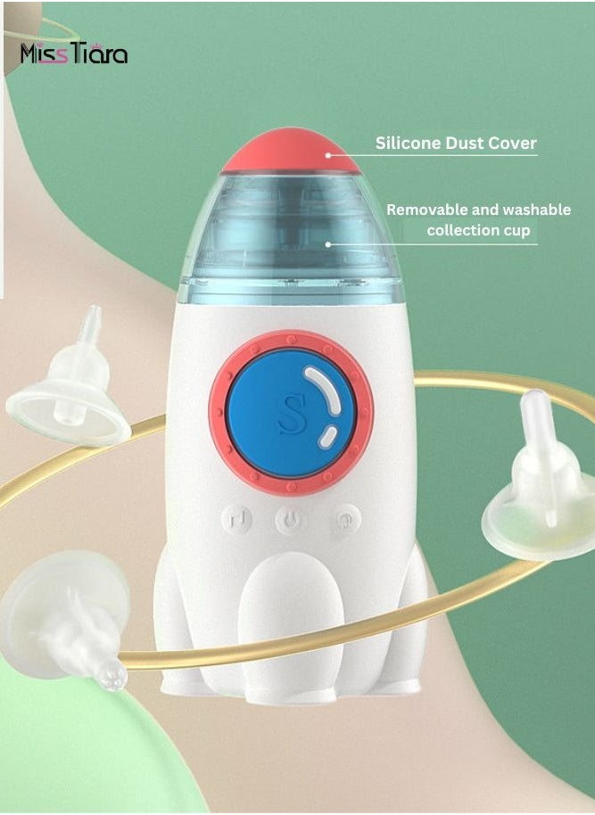 MissTiara - Rechargeable Automatic Electric Baby Nasal Aspirator-Nasal Mucus Remover for Kids With Music And Light Soothing Function - Image 1