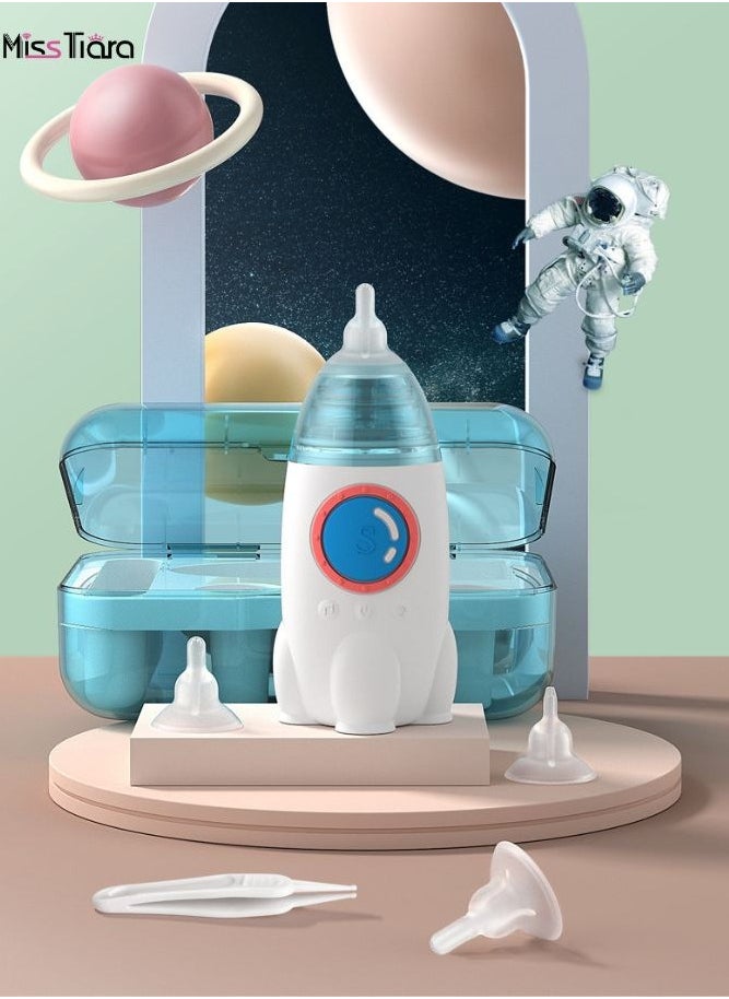 MissTiara - Rechargeable Automatic Electric Baby Nasal Aspirator-Nasal Mucus Remover for Kids With Music And Light Soothing Function - Image 1