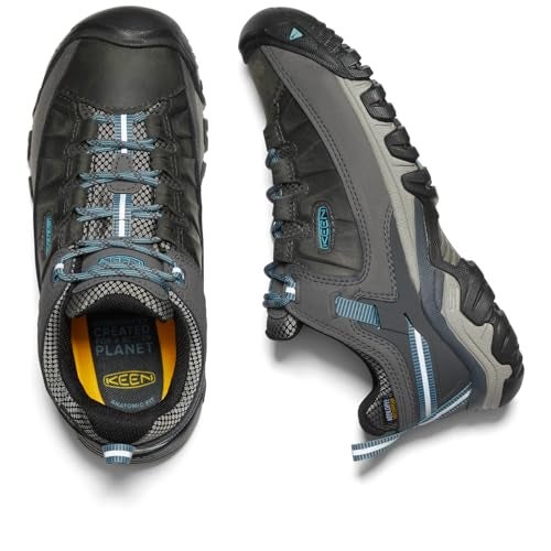 Keen أحذية المشي النسائية KEEN Targhee 3 منخفضة الارتفاع المقاومة للماء، مغناطيس/أزرق أتلانتيك، 8.5 - Image 5