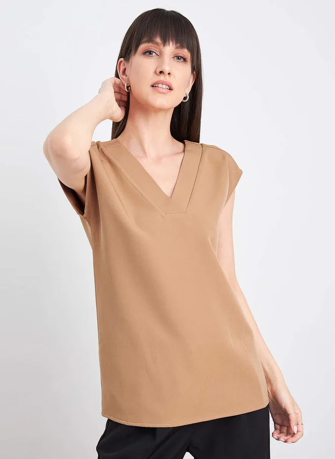 Salt Attire SALT ATTIRE V Neck Regular Top