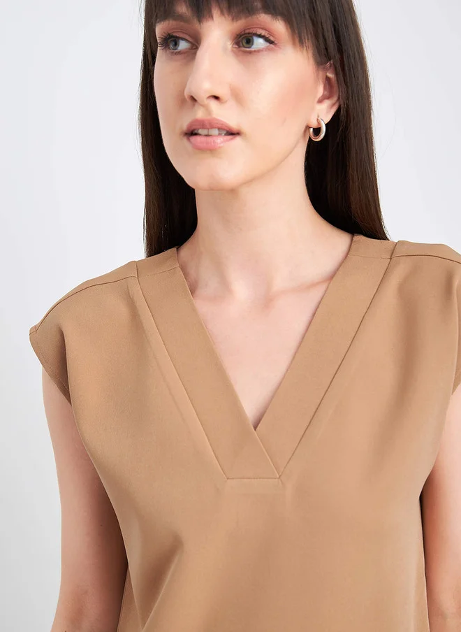 Salt Attire SALT ATTIRE V Neck Regular Top