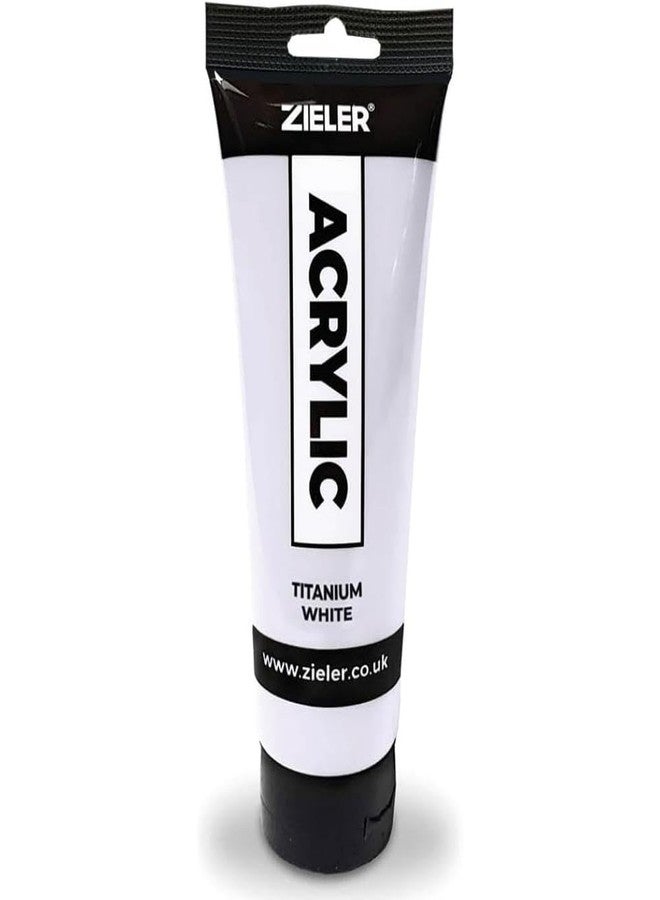 Zieler Acrylic Paint - Large 250ml (8.45oz) Tube (White) - Image 1