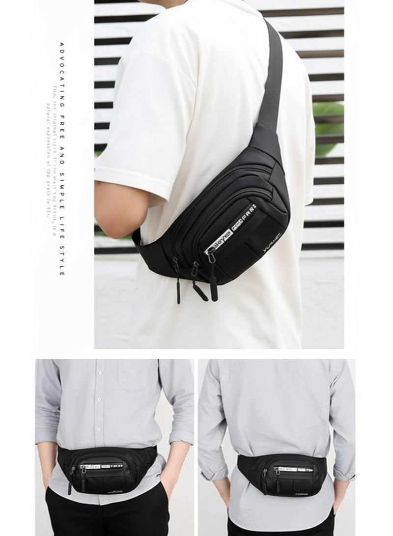 Men’s Waist Bag – 4 Zipper Pockets, Lightweight & Practical for Travel and Daily Use - Image 5