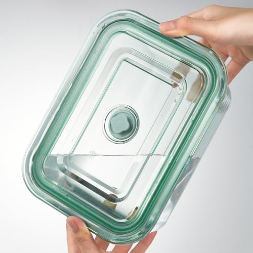 Opexscal 12 Cups/ 100 oz Large Glass Food Storage Baking Container with Lid - For Baking, Roasting, Storing Food, Vegetables Fruits - Image 3