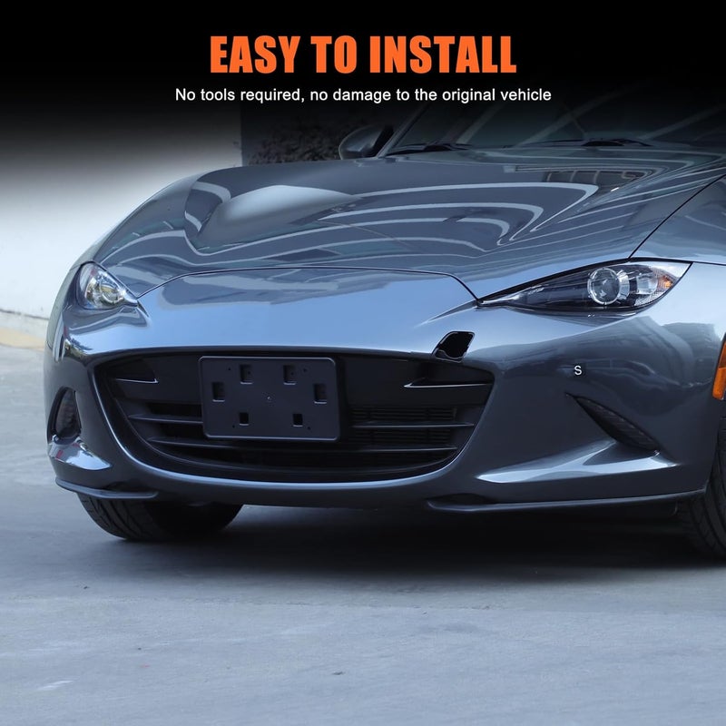 Hudiriy Car Front License Plate Bracket Holder Frame for Mazda MX-5 ND (2016-2025) - Image 5