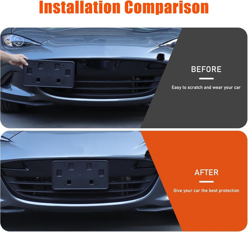 Hudiriy Car Front License Plate Bracket Holder Frame for Mazda MX-5 ND (2016-2025) - Image 2