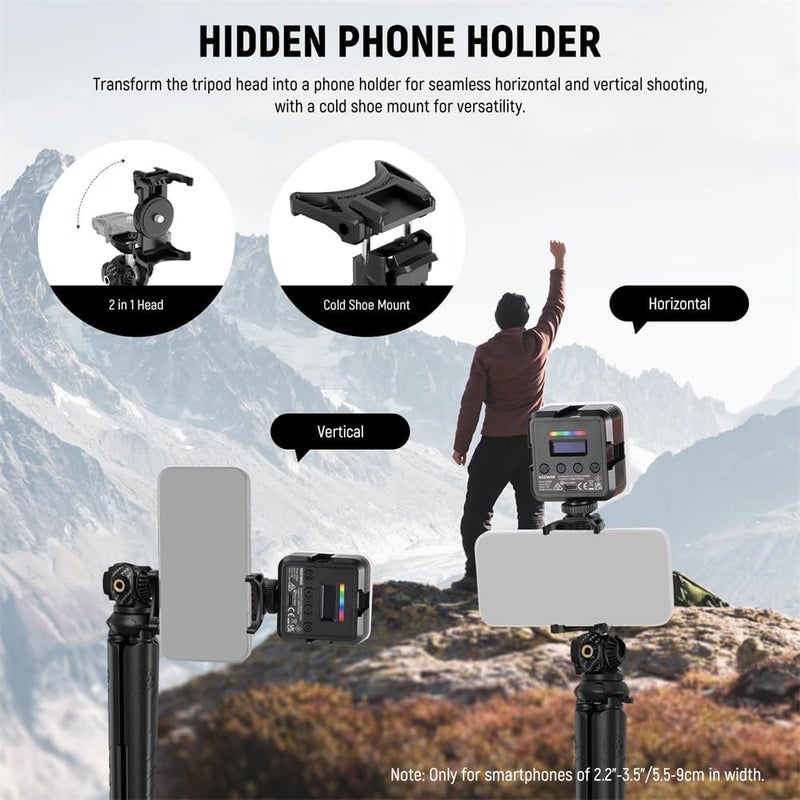Tripod for iPhone with Remote, Flexible Mini Phone Tripod Stand, Vlog Selfie Stick with Phone Holder & Camera Adapter, Compatible for iPhone GoPro Samsung Digital Camera - Image 5