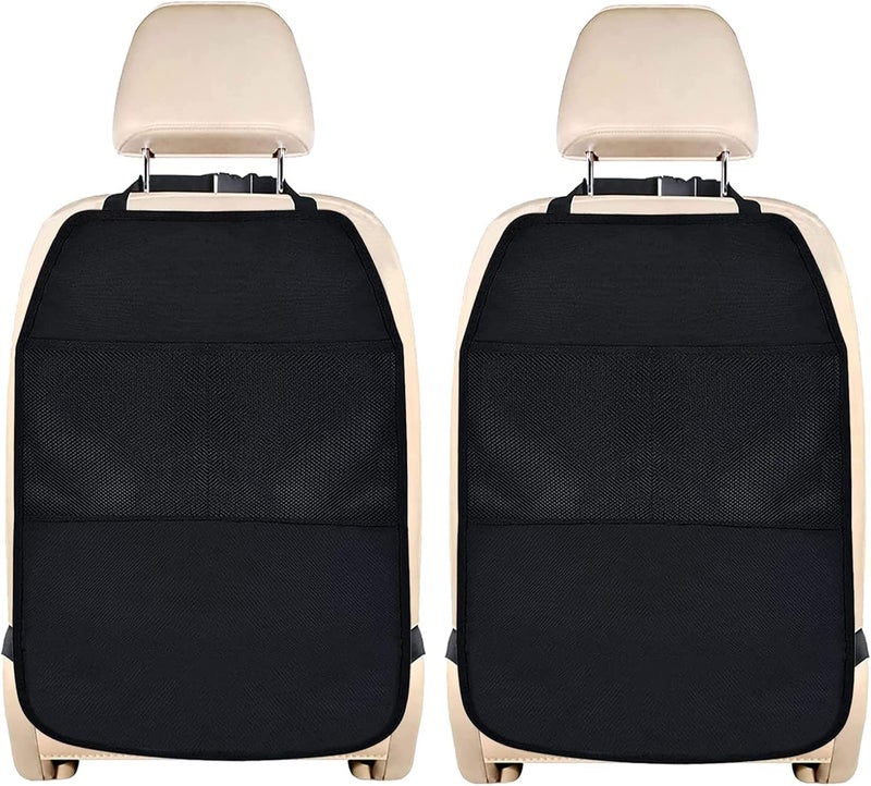 2 Pcs Car Seat Cushion for Tesla Model 3 2017-2025, Car Seat Protector, Waterproof & Durable 600D Fabric, Non-Slip with Storage Pockets, 67×44cm - Image 1