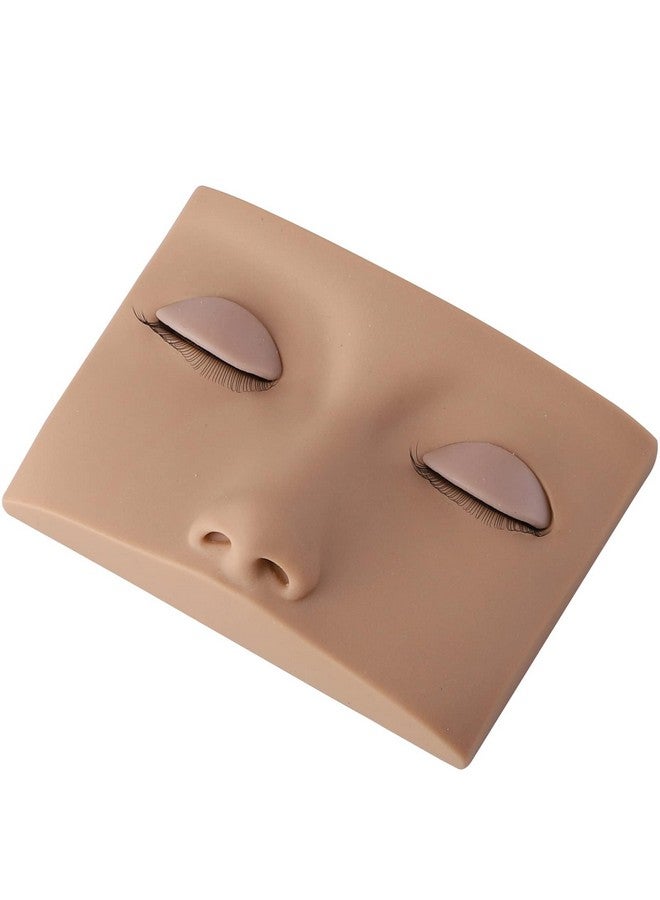 Embagol Double Layer Lash Mannequin Head with 2 Layers Replaced Eyelids Makeup for Training Head Removable Realistic Eyelids Eyelash Replaced Eyelids Soft-Touch Rubbe (1 Pairs Replaced Eyelids) - Image 1