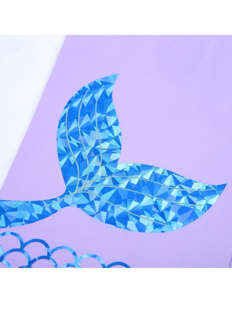 10 Pack Mermaid Party Gifts Bags Paper Candy Treat Gift Bags for Kids Birthday Mermaid Party Favors Supplies Mermaid Birthday Party Supplies Pack of 10 - Image 3