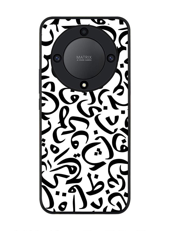 Stylizedd Rugged Black edge case for Honor X9a 5G Slim fit Soft Case Flexible Rubber Edges Anti Drop TPU Gel Thin Cover -  Arabian Pearls - Image 1