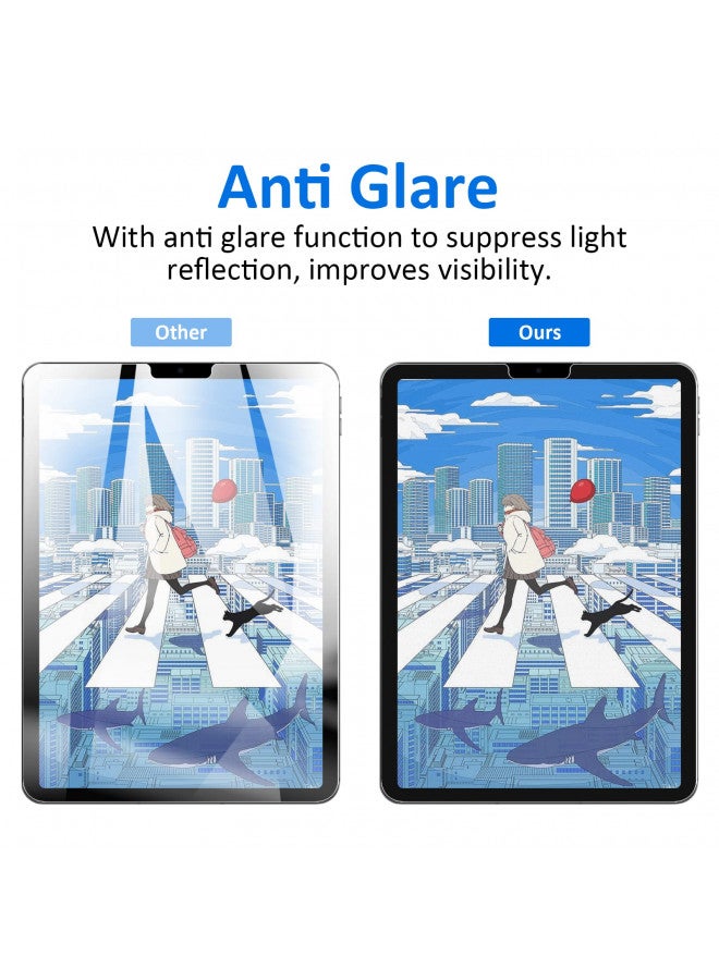 Ambison [2 Pack Matte Glass Screen Protector Compatible with iPad Air 5th Generation 2022 10.9 inch, [Install Frame] Anti Glare/Fingerprint Free/Bubble Free/9H Tempered Glass iPad Air 5 - Image 1
