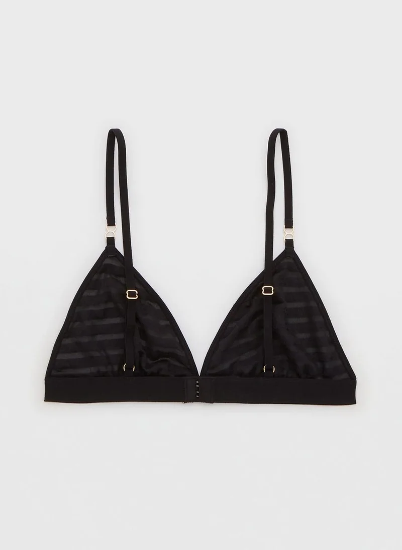 Aerie Triangular Stripe Bralette