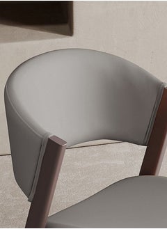 Neo Front Neo Front PU Leather Dining Chair – High Resilience Sponge Living Room Chair Stylish and Comfortable Seating for Home, Kitchen, and Decor Enhancements –  M62-2068-9-Grey  - Image 4