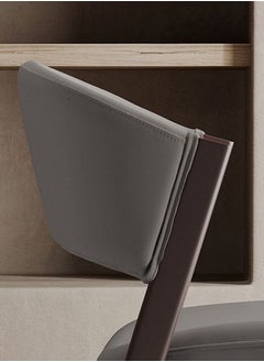 Neo Front Neo Front PU Leather Dining Chair – High Resilience Sponge Living Room Chair Stylish and Comfortable Seating for Home, Kitchen, and Decor Enhancements –  M62-2068-9-Grey  - Image 5