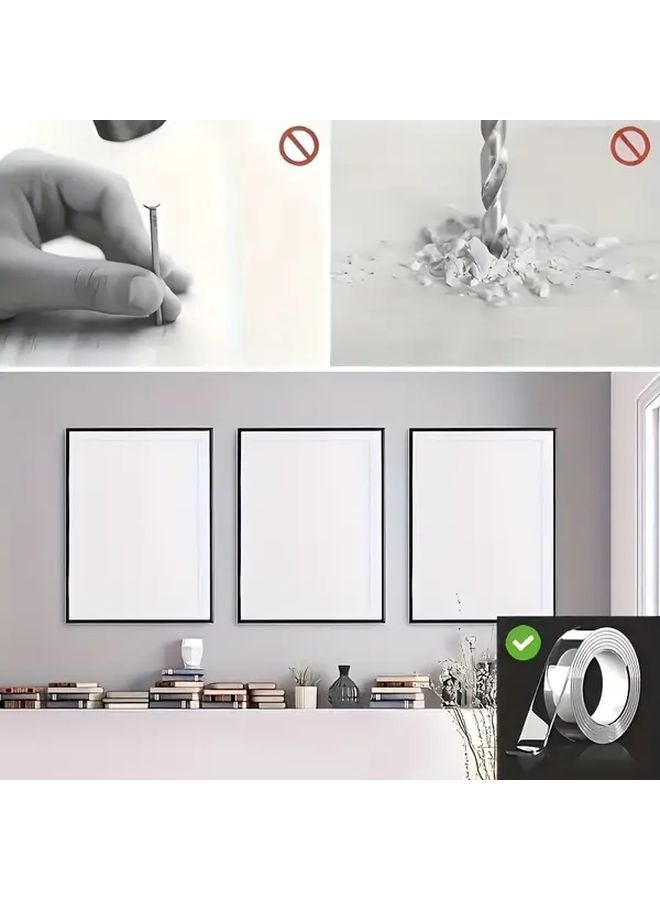 5pcs Transparent Heavy Duty Double Sided Nano Tape Super Strong Reusable - Image 5