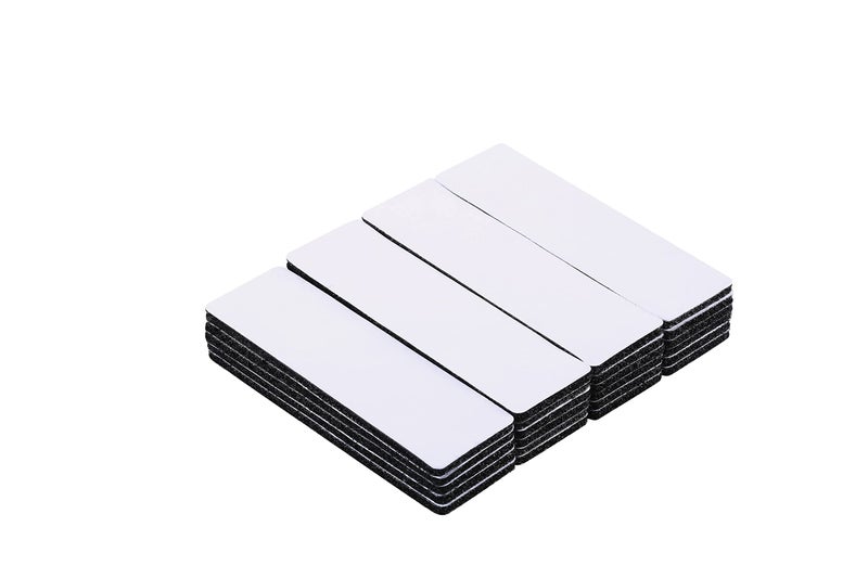 JUMINIZ 20 Sets 1x4 Inch Hook and Loop Fastener Strips with Adhesive Heavy Duty Double Sided Sticky Picture Hanging Wall Mounting Tape for Home and Office Use, Black - Image 3