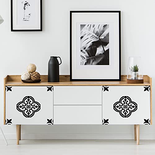 Zonon Mandala 6 Pieces Reusable Tile Stencil 12 x 12 Inches Wall Templates Tile Pattern Stencil Mandala Drawing Templates for DIY Scrapbooks Wall Floor Home Decors - Image 5