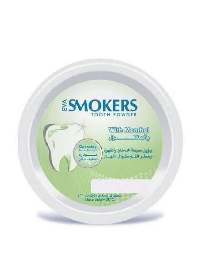 Eva Smokers Tooth Powder With Menthol, 40 gm