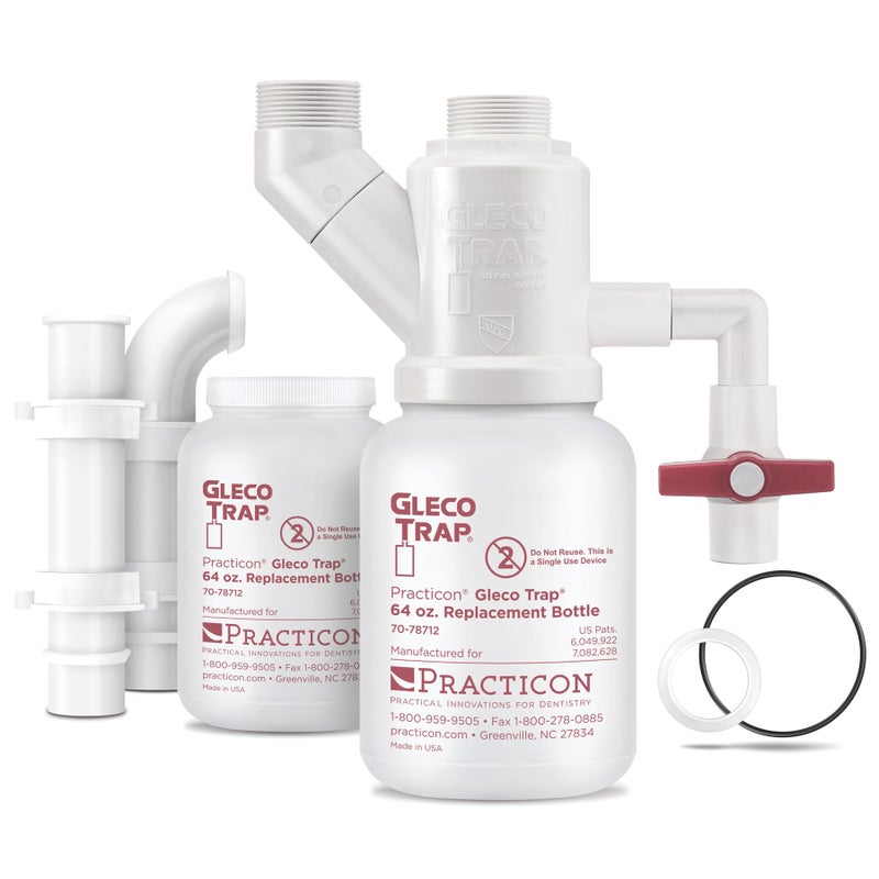 Practicon Gleco Trap System, Clay & Plaster Sink Trap Kit, 64 oz. - Image 1