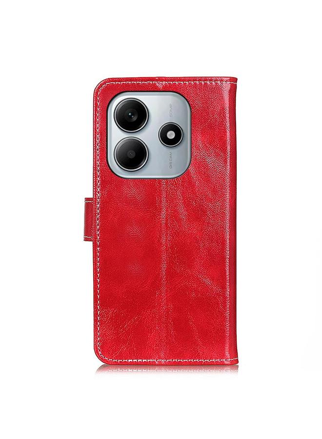 S-TOP Case For Redmi Note 14 4G 164.84mm Retro Crazy Horse Texture Leather Phone Case - Image 3
