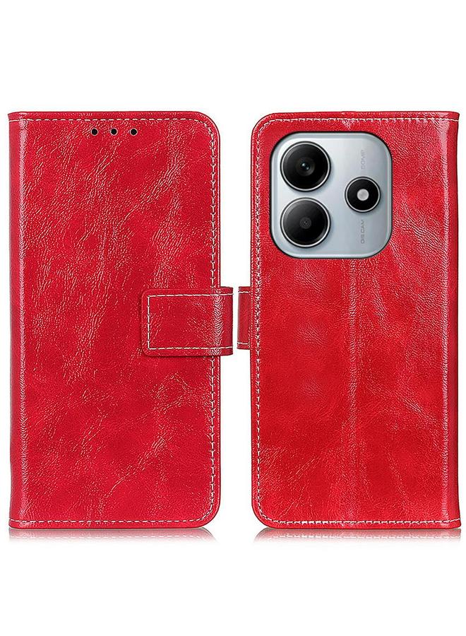 S-TOP Case For Redmi Note 14 4G 164.84mm Retro Crazy Horse Texture Leather Phone Case - Image 1