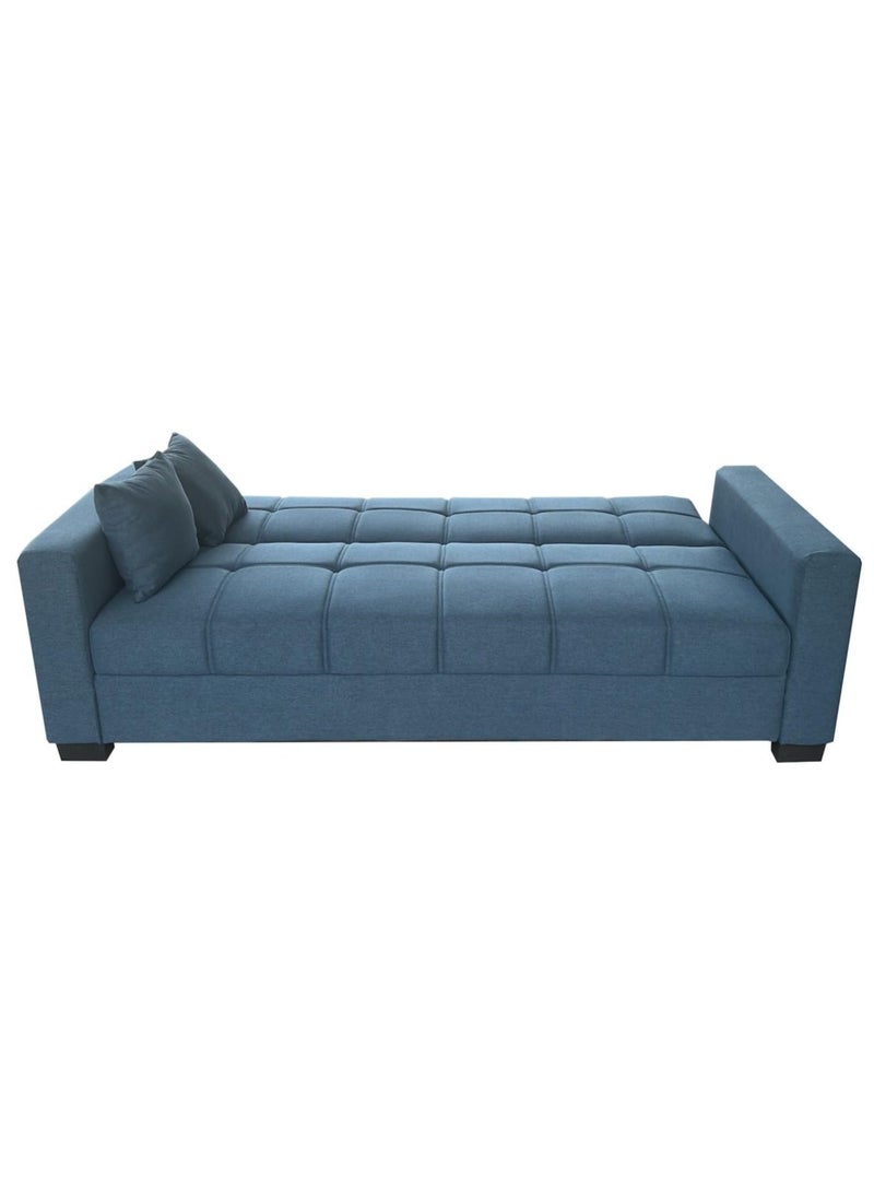 KARNAK Karnak Alba Sofa Cum Bed I Sleeping Fabric Sofa I Three Seat Sofa Bed I Modern Design Living Room Sofa K-S399 Blue 180X110X75 Cm  - Image 3