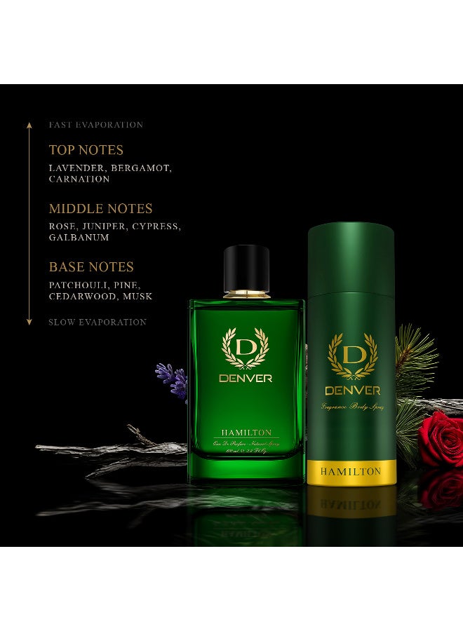 دنفر مجموعة هدايا دنفر هاميلتون (مزيل عرق 165 مل + عطر 100 مل) - Image 4