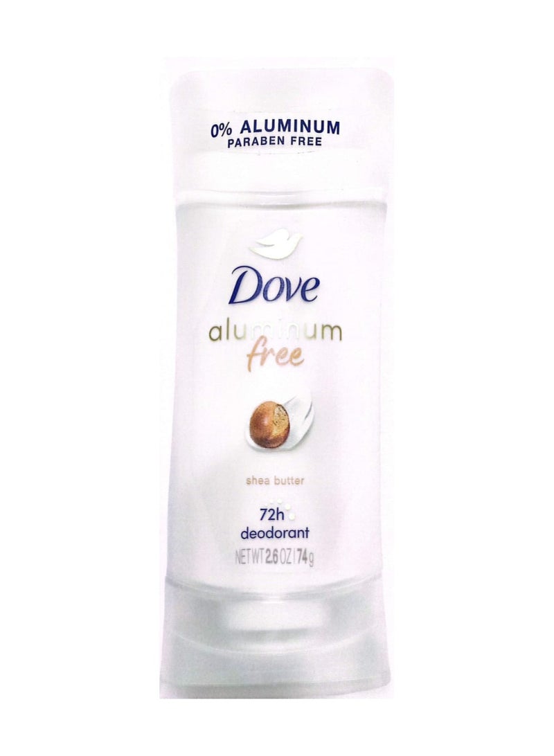 دوف مزيل رائحة العرق مصنوع من الألومنيوم بنسبة 0%، بزبدة الشيا، 2.6 أونصة (74 جم) - Image 1