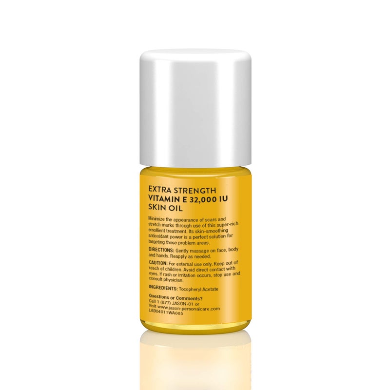 Jason Natural Vitamin E 32,000 IU Extra Strength Skin Oil, Targeted Solution, 1 fl oz - Image 2