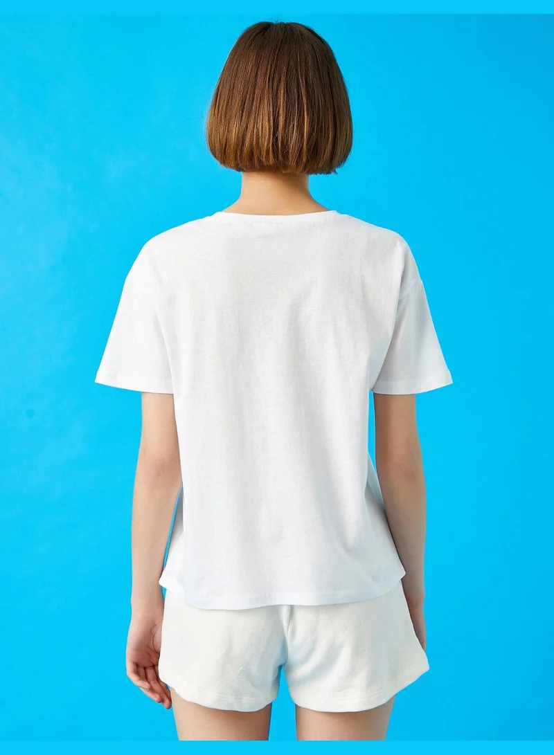 كوتون Printed T-Shirt Cotton