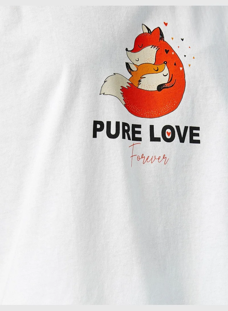 كوتون Printed T-Shirt Cotton