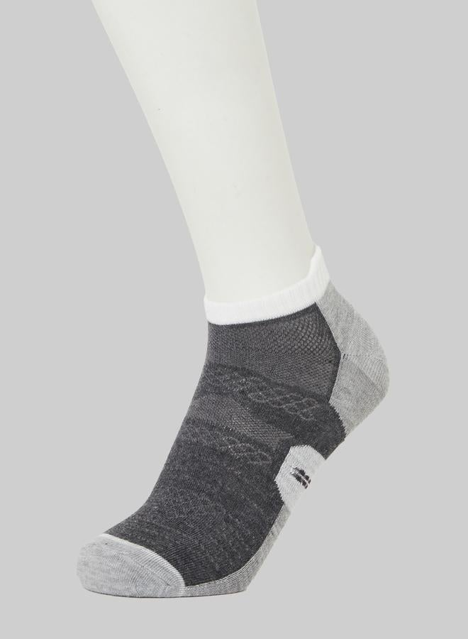 Styli Pack of 3- Contrast Detail Ankle Socks - Image 4