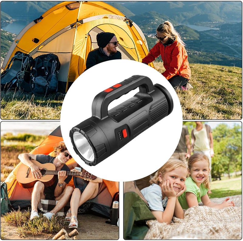 Night Fishing Flashlight - Led Camping Light, Retractable Outdoor Lights with 360 Rotation, 5 Modes | Portable Tool for Security Mechanics Janitors Event Staff Travelers Hiking Vehicle Maintenance - Image 4