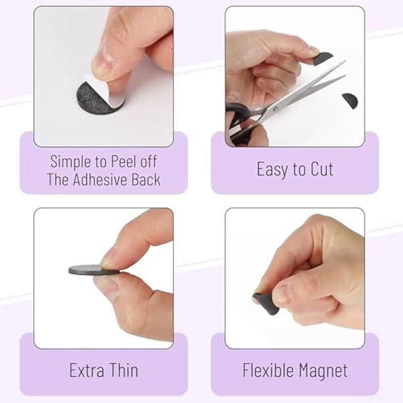 - Self Adhesive Magnet Dots, 200 Pcs, Magnets for Crafts, Magnets with Adhesive Backing, Magnetic Tape, Small Magnets for Crafts, Magnet Stickers, Adhesive Magnets, Craft Magnets, Magnet Tape - Image 4