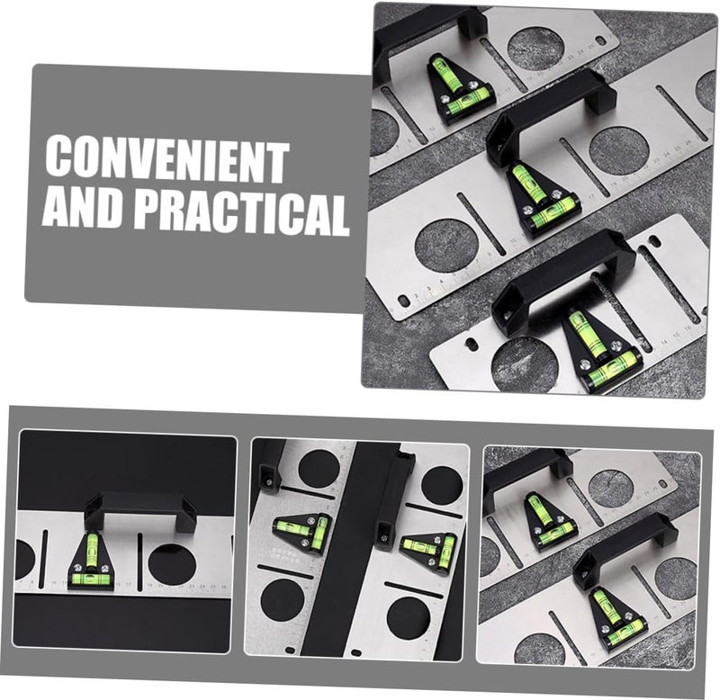 MAGICLULU 5pcs Triangle T-shape Bubble Level Tool with Mounting Holes, Dual-direction Plastic Spirit Level for Precision Small Leveling, Portable Measuring Tool for Rv, Camper, and Workshop - Image 4