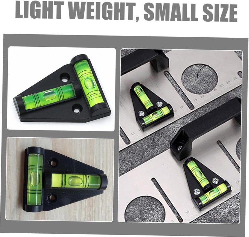 MAGICLULU 5pcs Triangle T-shape Bubble Level Tool with Mounting Holes, Dual-direction Plastic Spirit Level for Precision Small Leveling, Portable Measuring Tool for Rv, Camper, and Workshop - Image 3