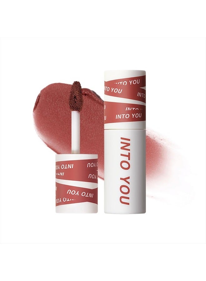 INTO YOU Matte Lipstick for Women, Matte Red Lipstick Long Lasting, Multi-Purpose for Lips and Cheek, Non-Stick Cup Not Fade Lip Stain Makeup Cosmetics Official Directly (EM08) - Image 1
