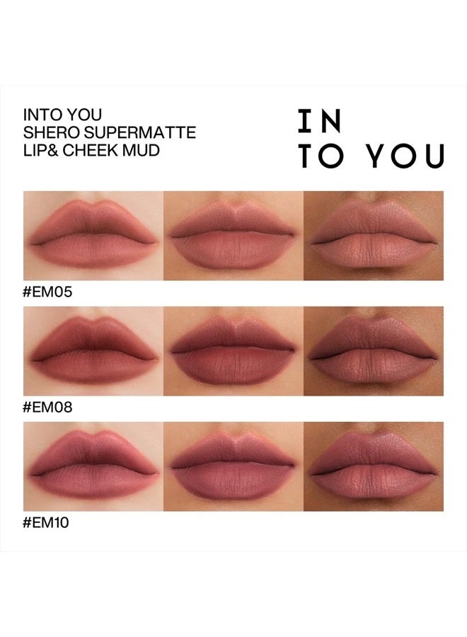 INTO YOU Matte Lipstick for Women, Matte Red Lipstick Long Lasting, Multi-Purpose for Lips and Cheek, Non-Stick Cup Not Fade Lip Stain Makeup Cosmetics Official Directly (EM08) - Image 5