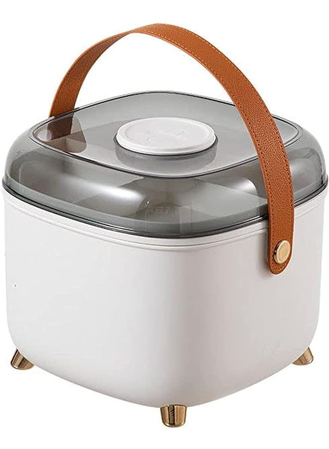 vesus First Aid Box Medicine Box First Aid Kit Fashion With Medicine Box Large Capacity 2 Layers With Handle Handheld Medicine With Family With Storage Box White - Image 1