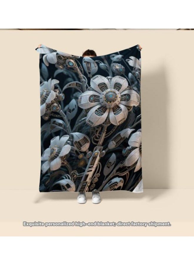 general Baby and children's cartoon flannel thin blanket (warm and comfortable, suitable for sleep, game use) 70cm*100cm - Image 2