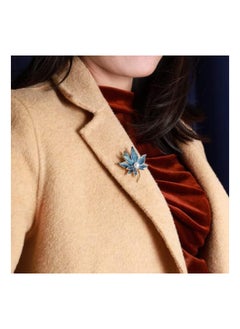 Generic Maple Leaf Brooch Bohemian Pearl Pin bling blin  - Image 3
