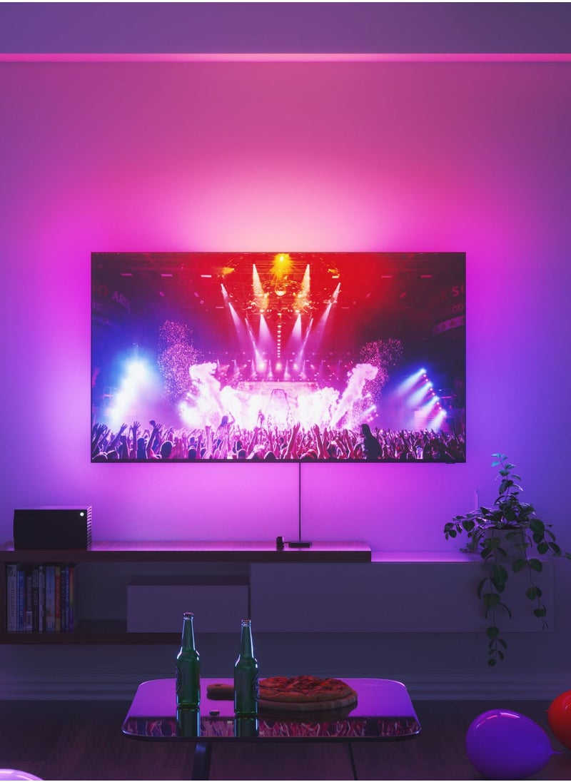 Nanoleaf - 4D TV Screen Mirror Camera & LED Lightstrip 4M Kit | Backlight for up to 65" TV Monitor, Camera Mount, WiFi Smart LED, Music React, works w/Apple HomeKit, Alexa, Google, etc| Mirror TV Screen colors - Image 1