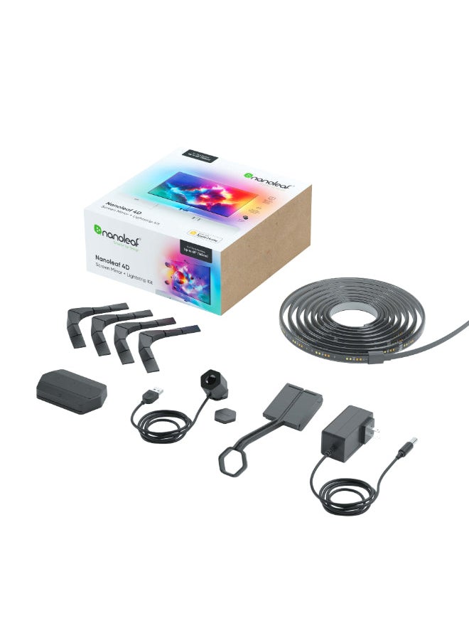 Nanoleaf - 4D TV Screen Mirror Camera & LED Lightstrip 4M Kit | Backlight for up to 65" TV Monitor, Camera Mount, WiFi Smart LED, Music React, works w/Apple HomeKit, Alexa, Google, etc| Mirror TV Screen colors - Image 1